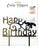 BLACK CAKE TOPPER HAPPY BIRTHDAY